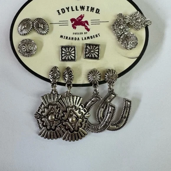 Idyllwind Silver Western Earring Collection - Picture 3 of 3